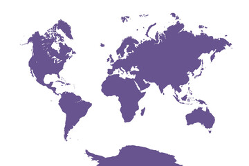 Fototapeta premium World Map, sign silhouette. World Map Globe. Vector Illustration isolated on transparent background.