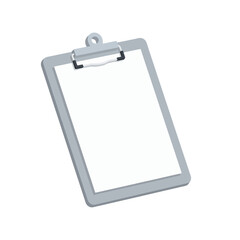 Modern clipboard with blank white paper ready for your design needs ideal for checklists and note taking tasks