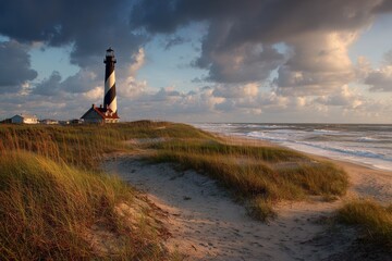 Lighthouse Outer Banks: Iconic Coastal Beacon Tower on North Carolina Shore
