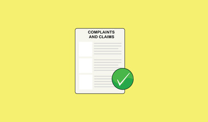 Complaints and Claims icon design