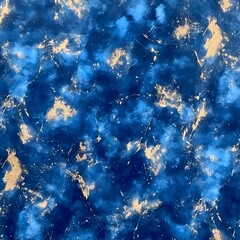 Fototapeta premium Abstract Blue Gold Marble Texture Background Design