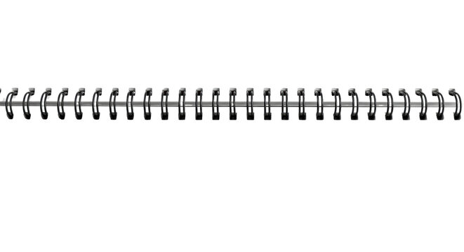 Sleek metal spiral binding for notebooks and planners adds a modern touch to your designs, perfect for presentations and creative projects