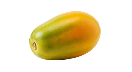 Vibrant Papaya Fruit with Colorful Skin on a Bright Studio Background