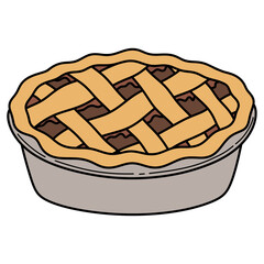 apple pie illustration