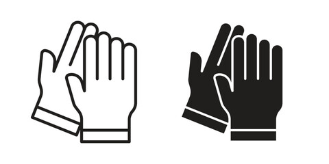 Glove icon simple vector symbol