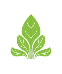 Leaf logo icon design illustration