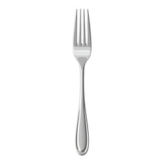 Elegant silver fork ready for a delicious meal, ideal for culinary creations or restaurant promotions, simple dining