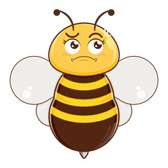 bee doubt face cartoon cute