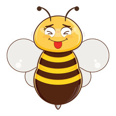 Obraz premium bee hurt face cartoon cute