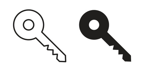 key icon simple vector symbol