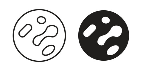 Microorganism icon simple vector symbol