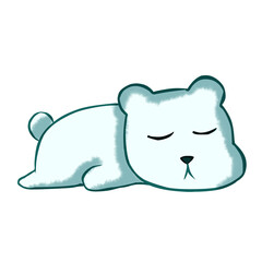 Fototapeta premium polar bear cartoon