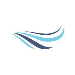 blue sea water high wave design