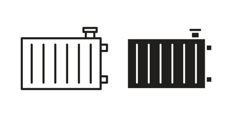 Radiator icon simple vector symbol