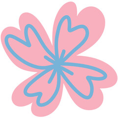 Minimal Pastel Bloom - Butterfly Bloom