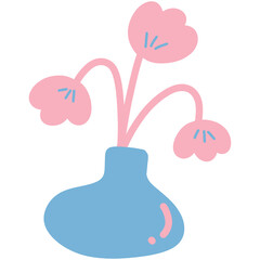 Minimal Pastel Bloom - Vase Blossom