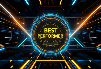 Celebrate top performer achievements with futuristic flair