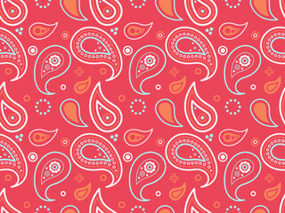 Picture greeting of classic dress. Calm paisley at festival template. Vintage asian to canvas feminine.