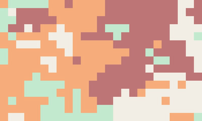 Abstract pixel art background.  Muted pastel colors create a calming, retro vibe, perfect for websites, social media, or print.  This image evokes a sense of nostalgia and digital artistry.