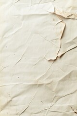 Crumpled and aged paper with wrinkles and stains