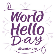world hello day
