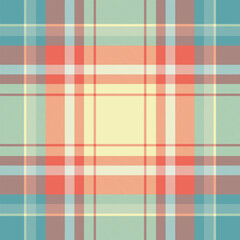 Classic tartan plaid pattern in soft, warm hues. Versatile for backgrounds, textiles, design. Evokes comfort, heritage, and sophisticated style.