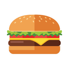 Craving a classic? Delicious burger with fresh toppings for your food projects and restaurant marketing now!