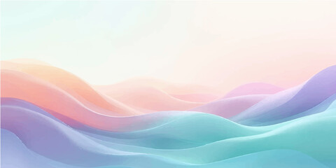 Abstract colorful background vector illustration featuring smooth blue light waves and curved line patterns for a modern design template