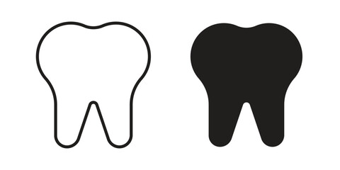 Tooth icon simple vector symbol