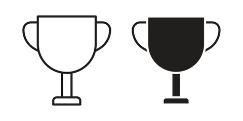 Trophy icon simple vector symbol