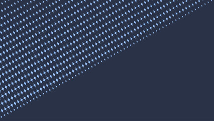 Stars Modern Halftone Geometry Pattern Vector Smooth Camber Border Blue Abstract Background. Checkered Faded Particles Curve Line Subtle Texture. Half Tone Contrast Graphic Minimalist Wide Wallpaper