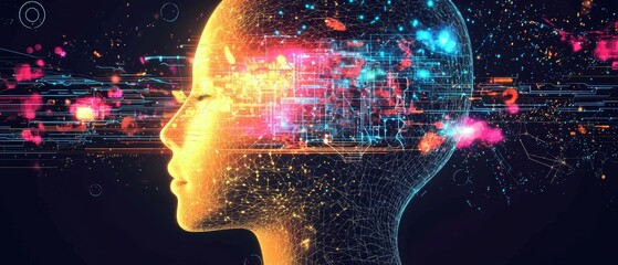 Creative representation of AI in a modern context.
