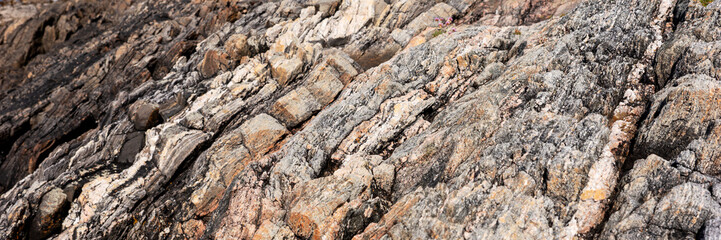 Panoramic image. Natural rock formation