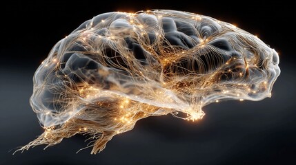 Unlock your mind's potential with this stunning brain visualization, perfect for neuroscience research, AI development, and cognitive enhancement campaigns, igniting innovation and discovery