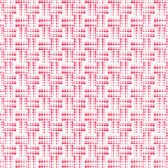 Fototapeta premium Abstract pink tweed seamless pattern. Modern geometric background with dotted woven texture. Vector illustration for fashion textile, fabric print, digital wallpaper, or creative graphic design