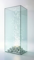 Glass component art exhibition scene