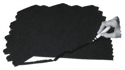 black marker paint texture strokes isolated on white background, png, ai generated