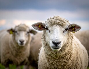 Fototapeta premium Sheep in a field