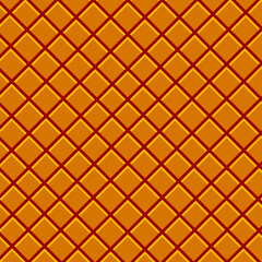 Fototapeta premium Seamless geometric pattern with orange and red diamond shapes forming a lattice-inspired design. Bold and modern repeating texture, perfect for wallpapers, textile prints, packaging, 