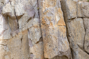 ( Tli ) Absaroka Volcanic Supergroup - Thorofare Creek Group - Intrusive rocks of the Two Ocean and Langford Formations. U.S. Route 14 or U.S. Highway 14 (US 14).   Yellowstone National Park, Wyoming