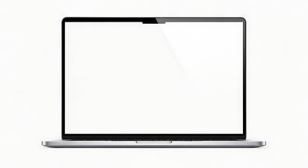 blank laptop isolated on white