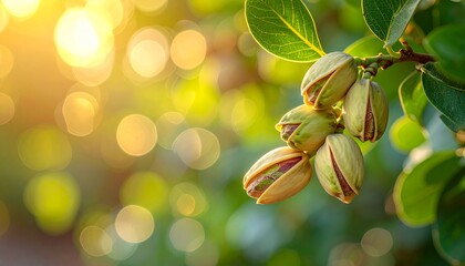 Fresh pistachio harvest season and productive crops