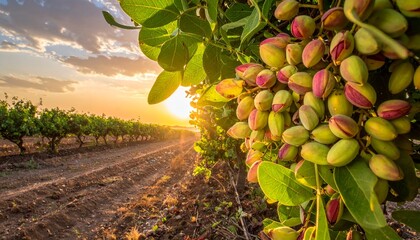 Nature’s Bounty: Pistachio Tree with Nuts