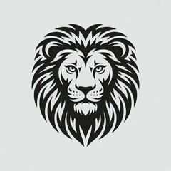Fototapeta premium Lion Head Vector Illustration Tattoo Design