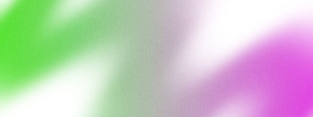 neon green and magenta illuminated spots on transparent background, grainy color gradient background, noise texture effect, copy space