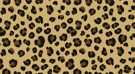 Animal Print Seamless Pattern. Leopard skin texture for clothing, fabric, and creative design projects.