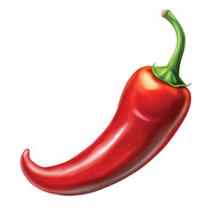 Spicy red chili pepper illustration with vibrant colors