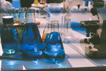Researchers working in the clinical laboratory