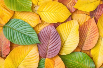 Autumn leaves in vibrant colors