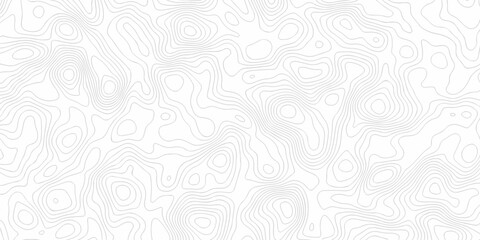 Obraz premium white topography map geography relief diagram texture design. Topography white background and black line world map texture design. Lines Topographic contour lines grid map seamless pattern. 